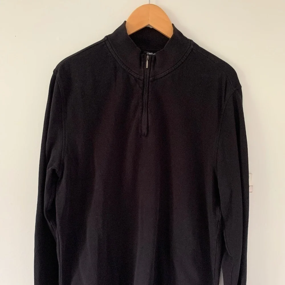 Claiborne Men's Black Long Sleeve Mock Turtleneck Knit XL Pullover